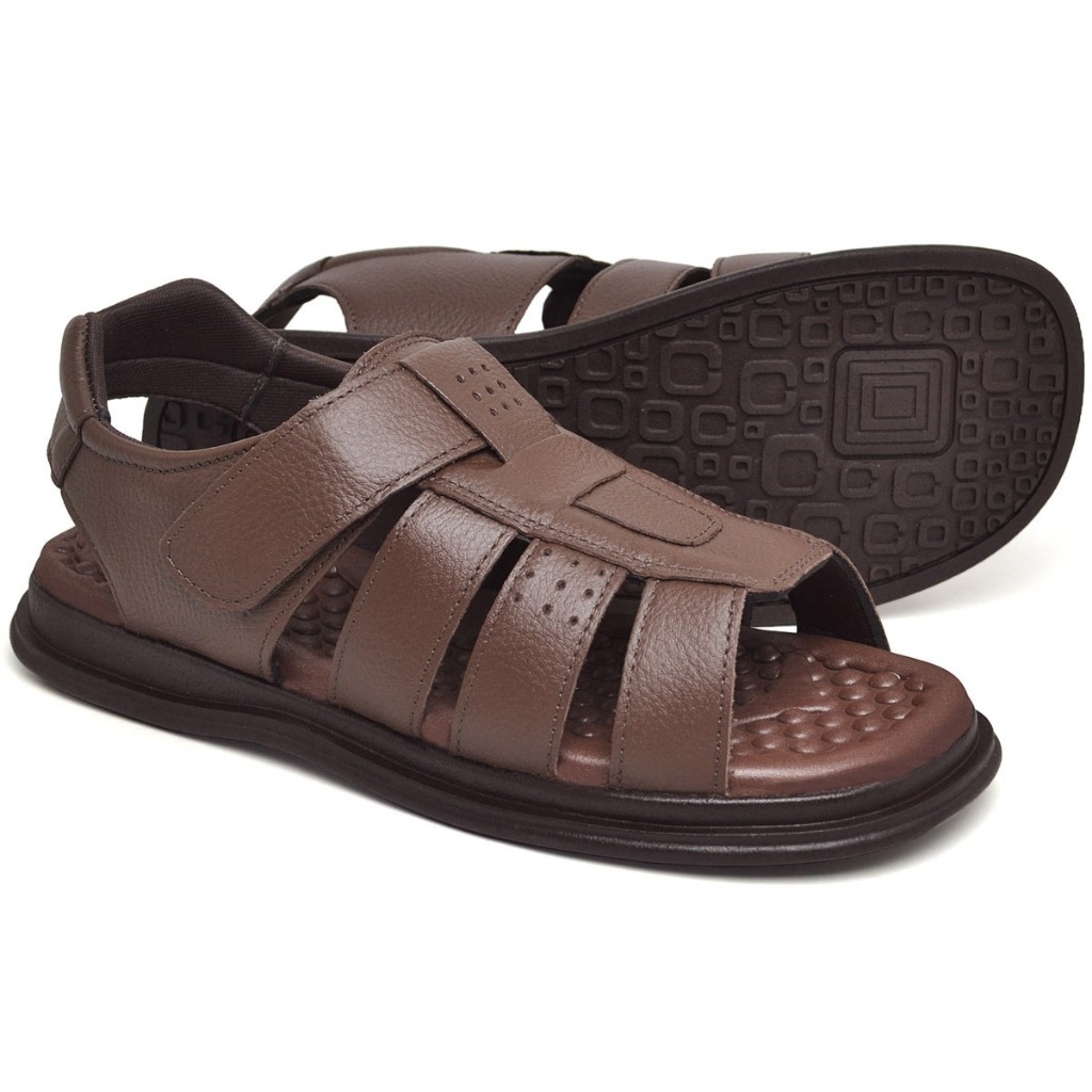 Sandália Ortopédica Franciscana Polo Star Five Couro Legitimo Anti Stress, super leve e confortável em Oferta na Shopee