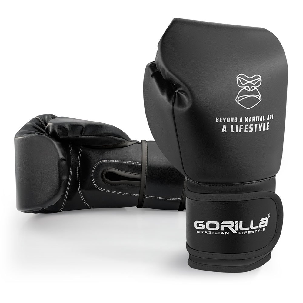 Luva De Boxe 12Oz Black Classic Gorilla  Profissional  Luta Artes Marciais Qualidade Original em Oferta na Shopee