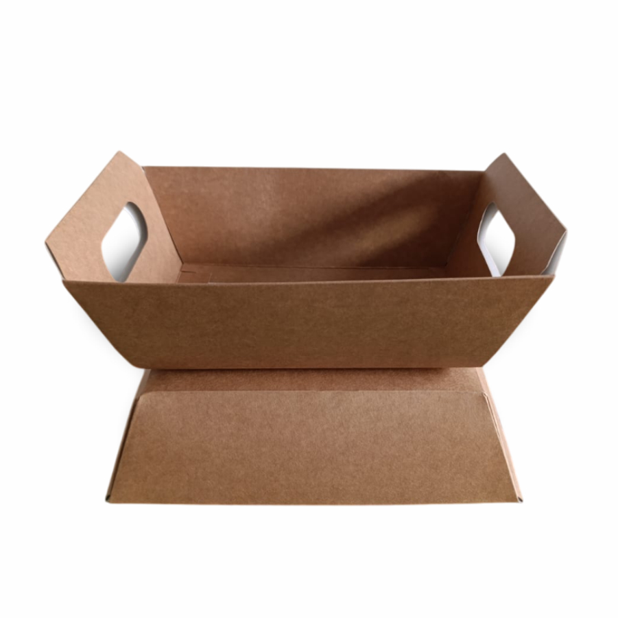 CESTA PAPEL KRAFT, 10 UNID - G - Páscoa; Cesta de Chocolate; Café da manhã- CX008