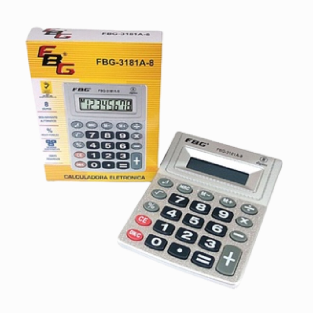 Calculadora Eletronica Mesa 08 DIG FBG-3181A