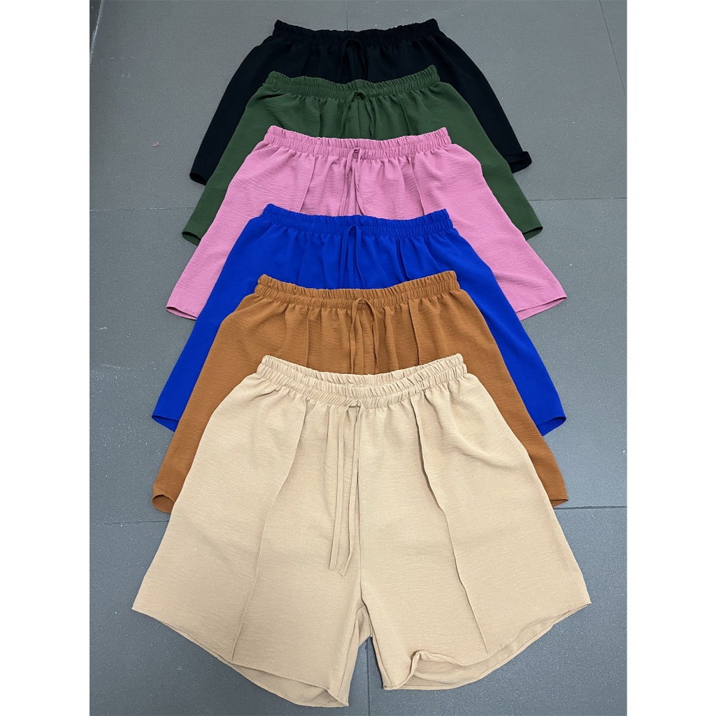 KIT 5 ps Shorts plus size Short Praia estampa Feminina Com Elastico Cor aleatória(TAMANHO G1 G2 G3 G4 G5 G6