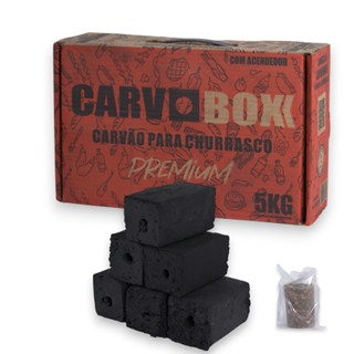 Carvão Briquete Premium 5kg Carvoboxx Sem Fumaça + Acendedor | Alta Performance e Queima Longa em Oferta na Shopee