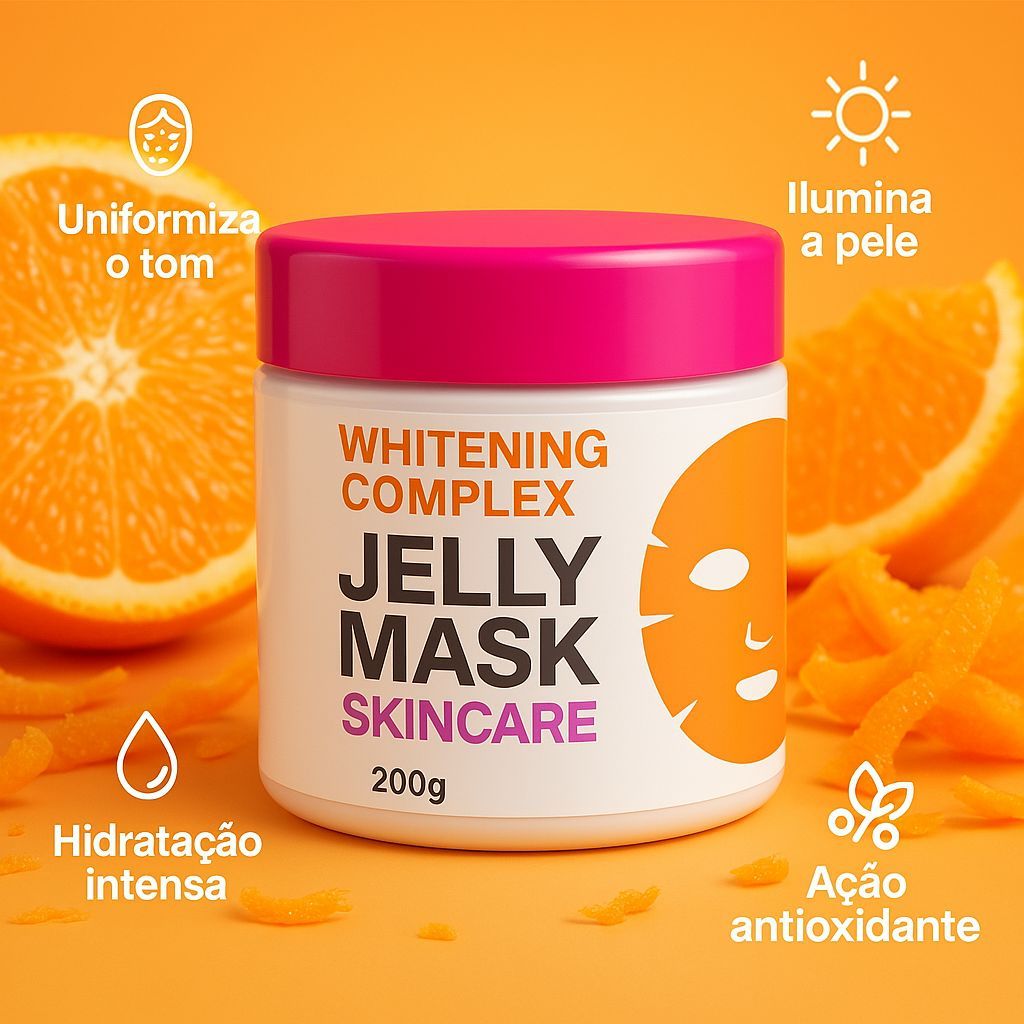 Mascara de gelia Vitamina C,Dermapen,Microagulhamento,Pos Dermaplaning