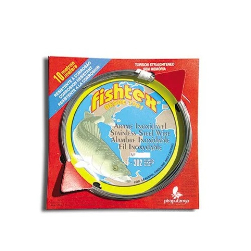 Arame de Aço Inox AISI 302 Polido Duro Fishtex 10m