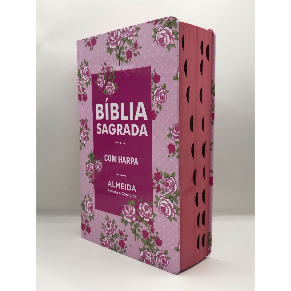 Bíblia Sagrada Tamanho Médio 12,5x19 cm Com Harpa palavras de Jesus em vermelho em Oferta na Shopee