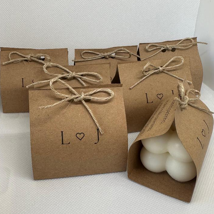 Vela aromática decorativa Mini Bubble personalizada lembrancinha para casamento batismo maternidade festa
