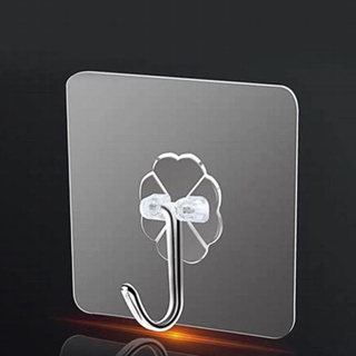 1 Gancho Adesivo Inox Transparente Parede Gancho Adesivo Autocolante Casa Cozinha Banheiro em Oferta na Shopee