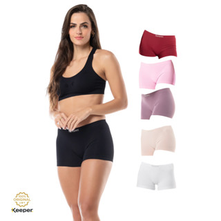 Calcinha Boxer Alta Qualidade Boyshort Sem Costura - Keeper em Oferta na Shopee