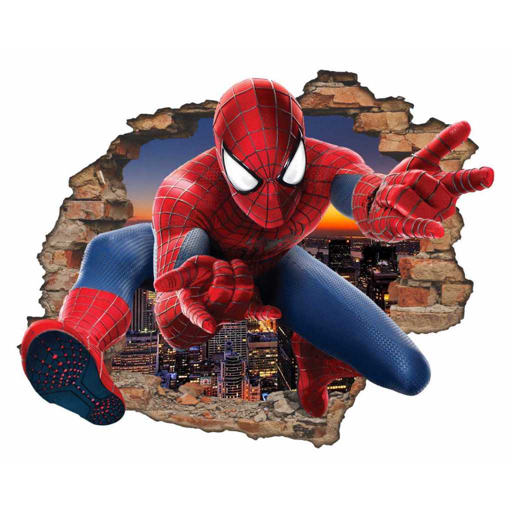 Adesivo 3d Papel de Parede Homem Aranha mod 195
