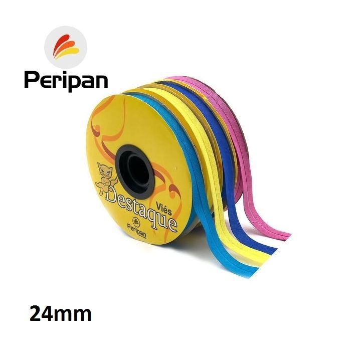 VÍES ALGODÃO ESTREITO DESTAQUE  24 MM - ROLOS COM 20 METROS em Oferta na Shopee