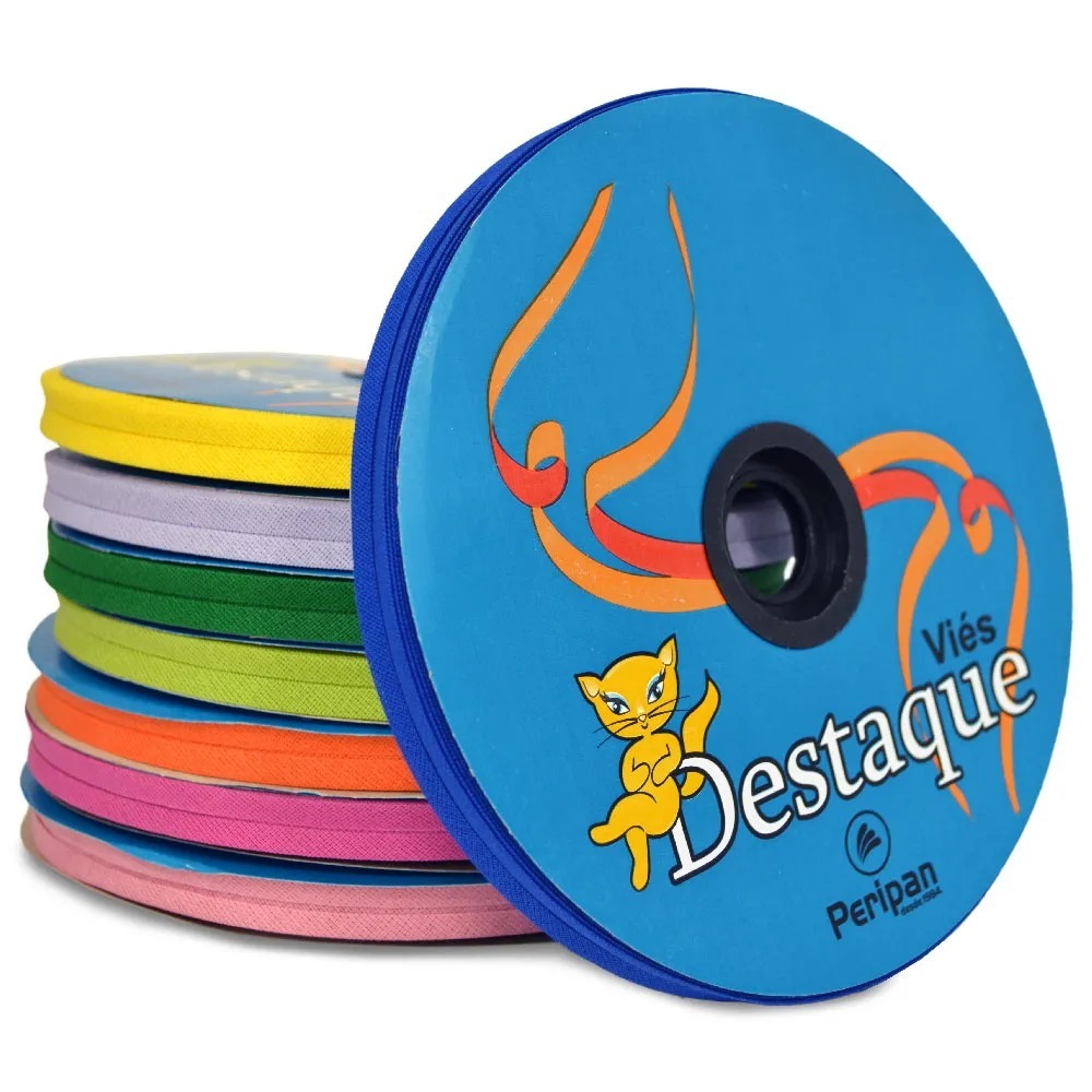 VÍES ALGODÃO ESTREITO DESTAQUE 24MM - ROLOS COM 50 METROS em Oferta na Shopee