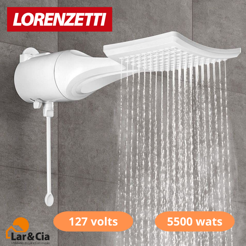 Chuveiro Ducha Eletrônica Loren Shower Ultra Lorenzetti 127v 5500w Branco