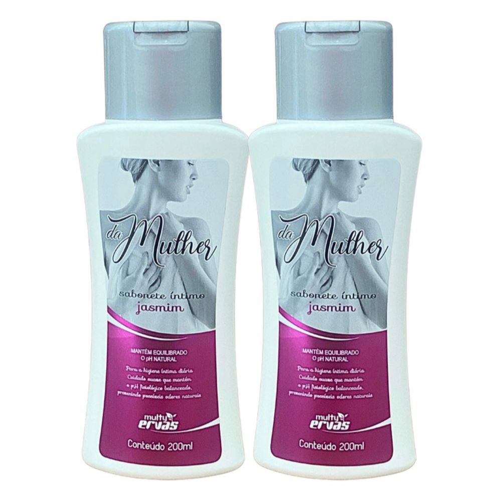SABONETE ÍNTIMO MULTY ERVAS JASMIN  200 ml DEMAZON 2un