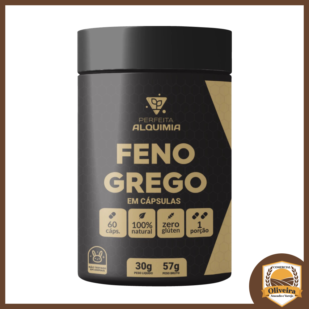 Feno Grego 60 Capsulas Perfeita Alquimia