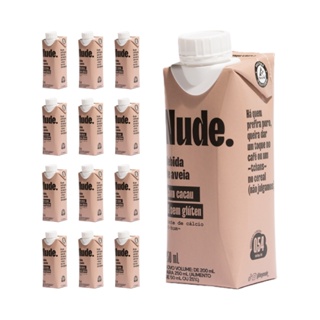 Nude To-Go Cacau Bebida de Aveia 250ml - Pack 12x em Oferta na Shopee