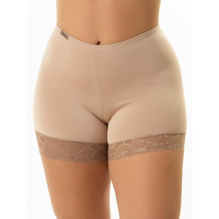 Short Segunda Pele Anágua Combinação Barra com Renda Bermuda Moda Íntima. em Oferta na Shopee