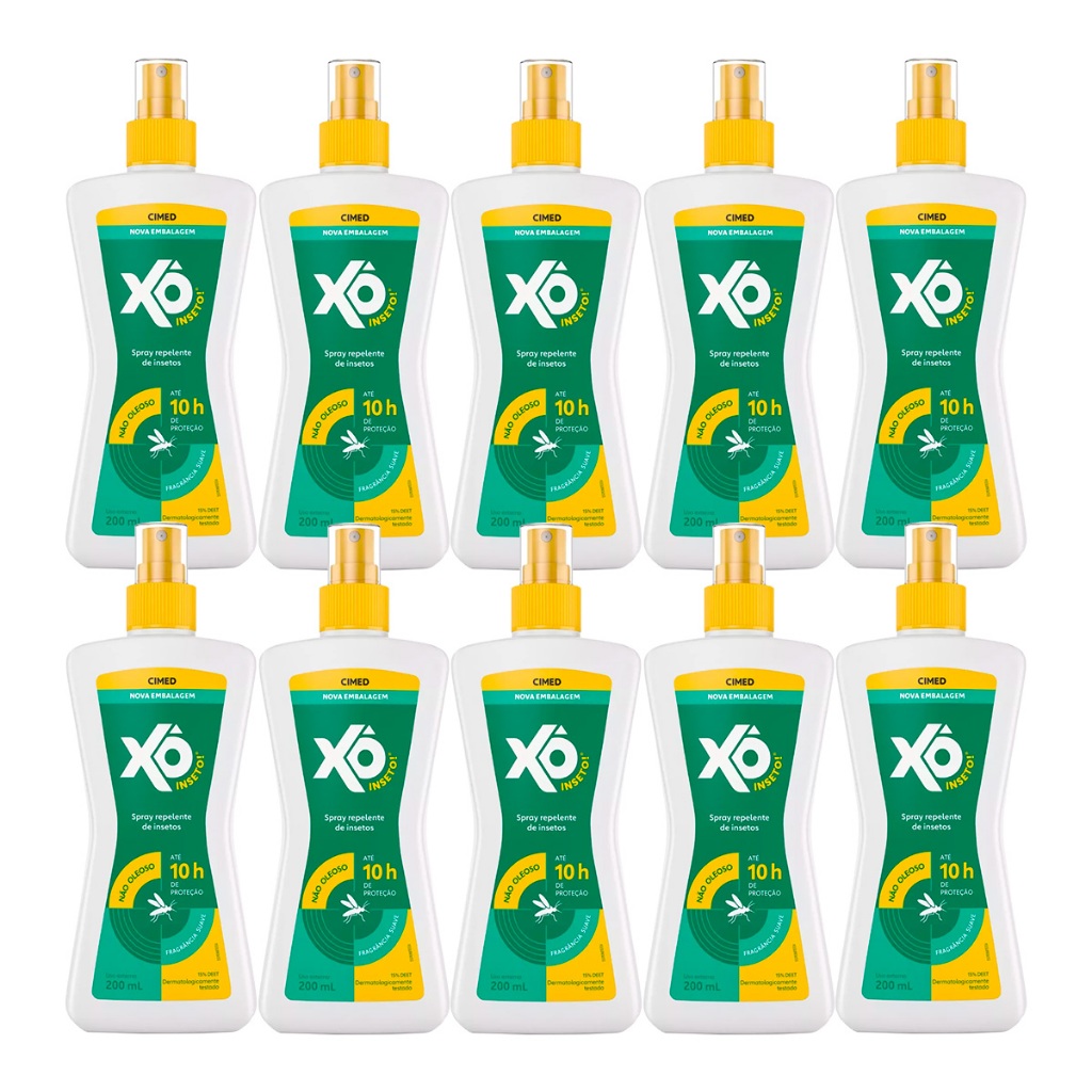 Kit 10 und Repelente Xô Inseto 200ml em Oferta na Shopee