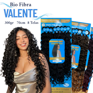 Corajosa Hair - Lançamento Cabelo Valente Cacheado 70cm 300gr 8 Telas em Oferta na Shopee