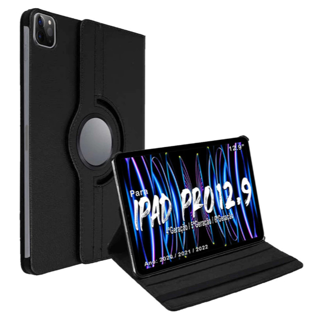 Capa Giratoria Para Apple iPad Pro 12.9" 4ª 5ª 6ª Geração (Ano 2020/2021/2022)