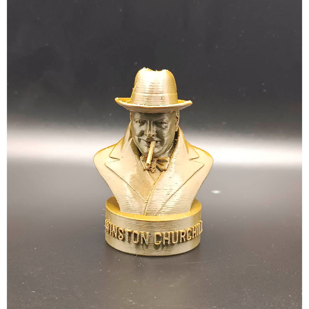 Busto Escultura Decoração Winston Churchill