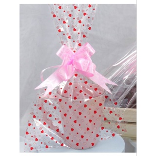 Saco Presente Transparente Decorado 25x35 Com 50 Unidades em Oferta na Shopee