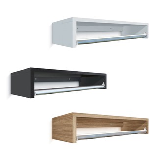 Cabideiro Prateleira Para Quarto Closet Araras Roupas 60x25 em Mdf