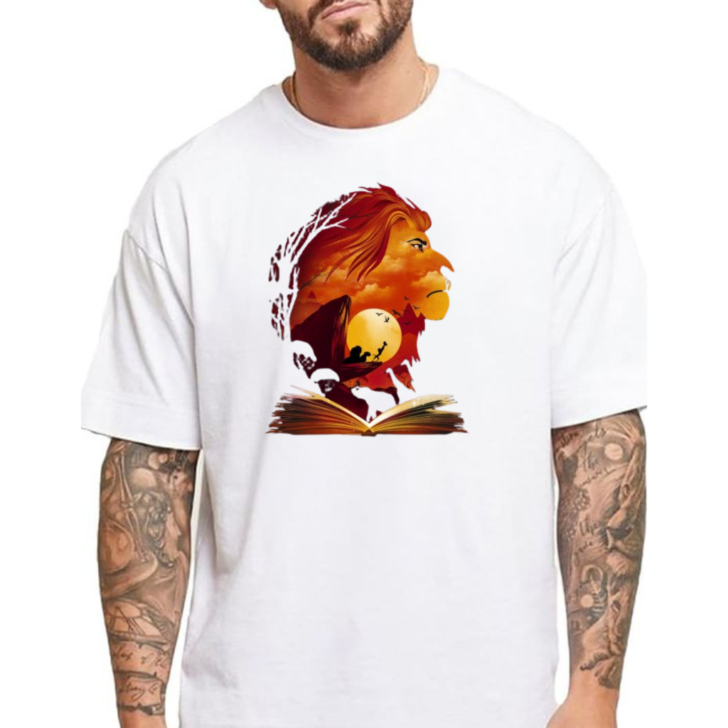 SIMBA LION KING 100% ALGODAO ENVI IMEDIATO UNISSEX ADULTO E INFANTIL BABYLOOK
