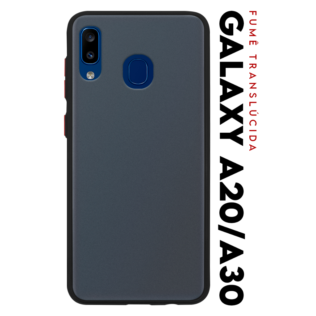Case Capinha Case Anti Impacto Space Acrílico Translucida Fumê Protetora para Samsung Galaxy A20 A205 / A30 A305 6.4 pol