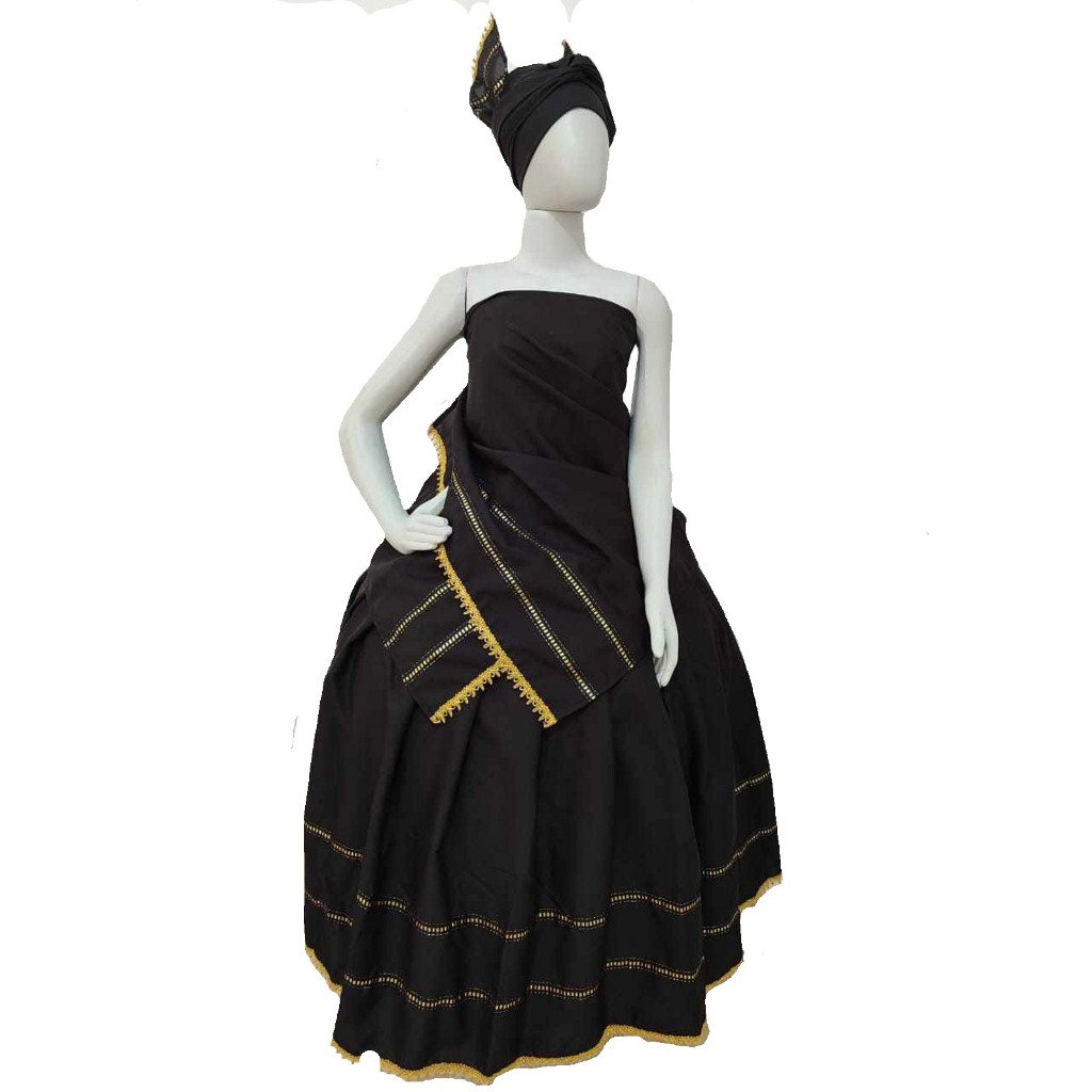 Roupa Feminina Baiana 3pçs Pomba Gira Luxo Preta e Vermelha Umbanda Candomblé Modelos