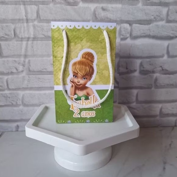ENVIO RAPIDO Kit 10 a 30 Sacolinhas Surpresa Personalizada Tinker Bell Sininho Lembrancinhas Festa Infantil Aniversário