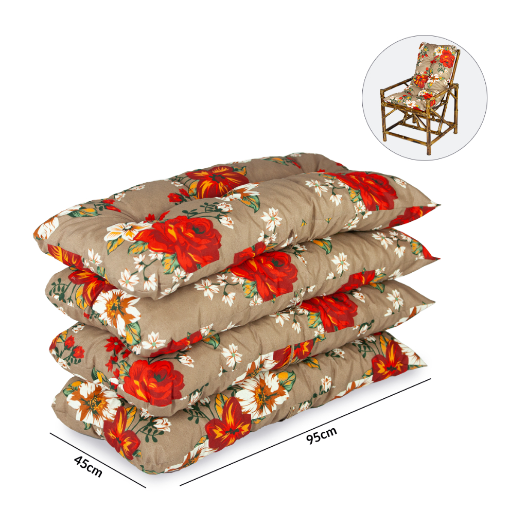 04 Almofadas Futon StorySeller 95x45 Moderna para Área Externa e Pallet Direto da Fábrica