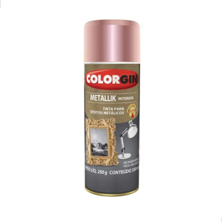Tinta Spray Metallik Colorgin Efeito Metalizado Cor Roze Gold 350ml em Oferta na Shopee