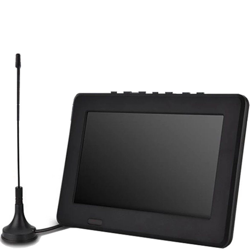 Tv Portátil Digital 9 Pol Led Monitor Entrada Micro Sd C/ Antena + controle