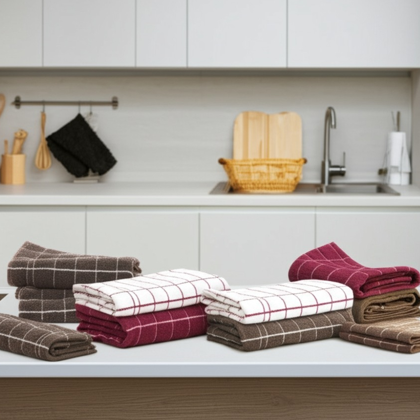 Kit Teka Copa Chef com 2 Panos de Prato Atoalhados – Felpudos, Absorventes e Duráveis Para...