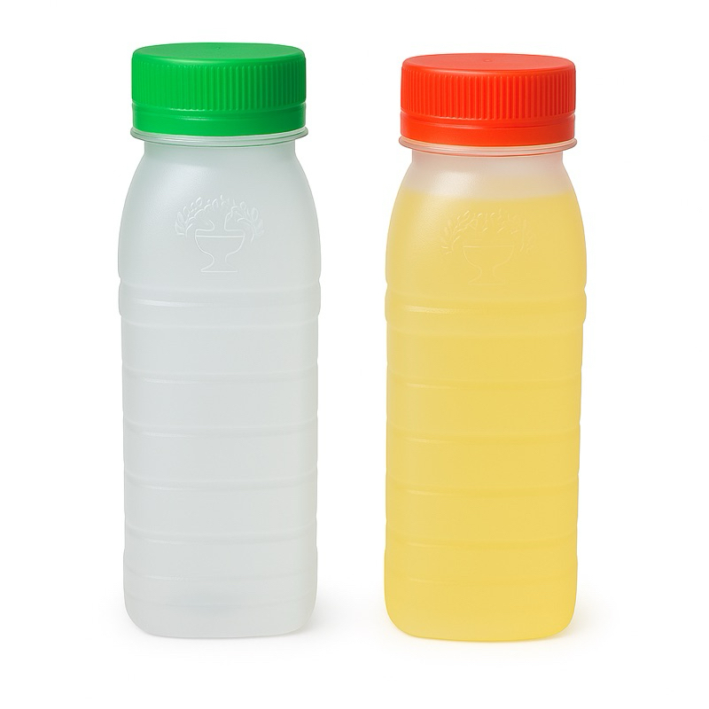 25 GARRAFAS PLASTICAS 200ML TAMPA LACRE QUADRADA SUCO, AGUA DE COCO, DELIVERY em Oferta na Shopee