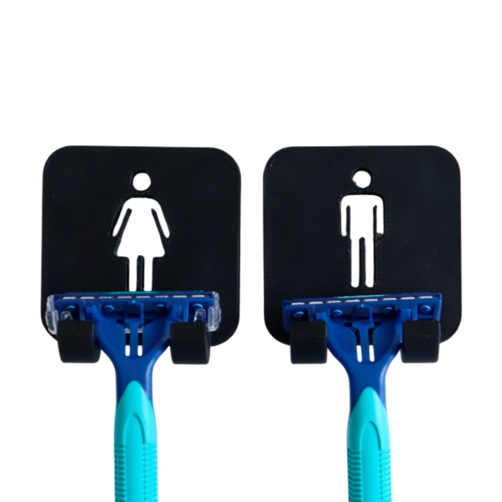 Suportes Masculino e Feminino Organizador De Laminas Gillette Gancho Para Banheiro em Oferta na Shopee