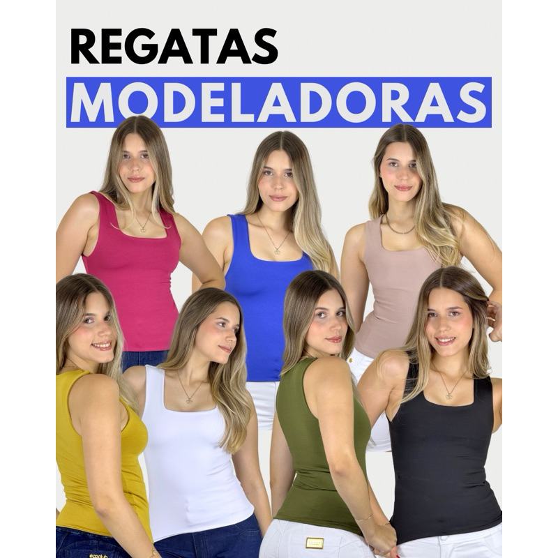 BLUSA REGATA MALHA DUPLA DA ECOCLUB FEITAS SUPLEX SOFT, AJUSTA PERFEITAMENTE NO CORPO MODA BÁSICA