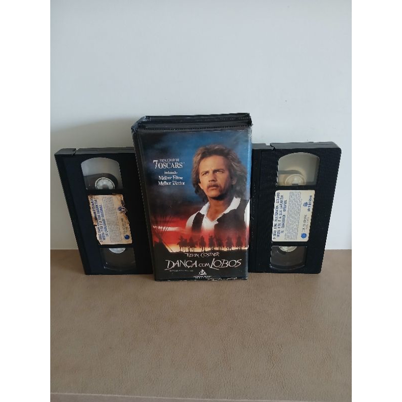 Fita Vhs Dupla Original Dança com Lobos  - Kevin Kostner