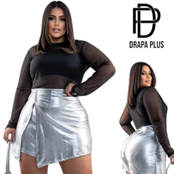 ROSA SOUL - BLUSA DE TULE PLUS SIZE