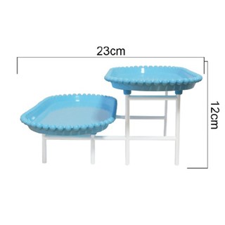 Bandeja Escada Oval Porta Doces e Guloseimas Decoração Plástico - 1 Unidade