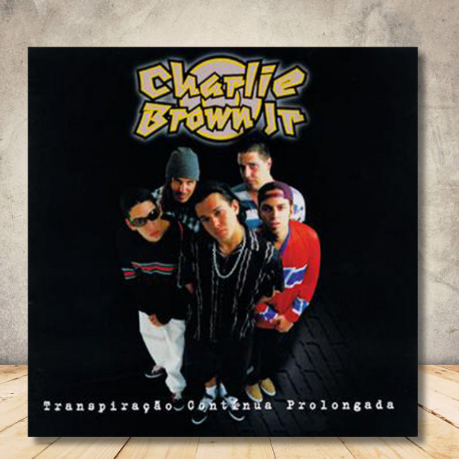 Quadro Placa Decorativa Charlie Brown Jr. Transpiração Contínua Prolongada Albuns de Rap quadrado