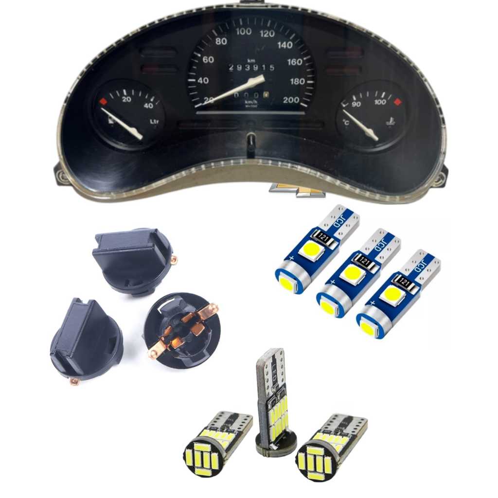 LAMPADA LED T10 GM CORSA WIND WAGON PAINEL 12V +SOQUETE