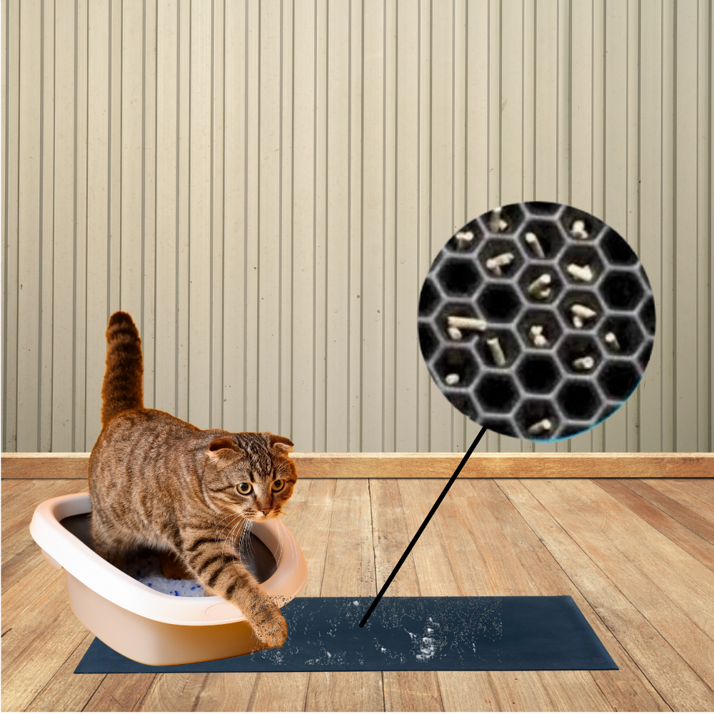 Tapete Coletor de Areia para Gatos Smart Ultra Cat – Resistente, Dupla Camada, Fácil de Limpar, Casa Sempre Limpa