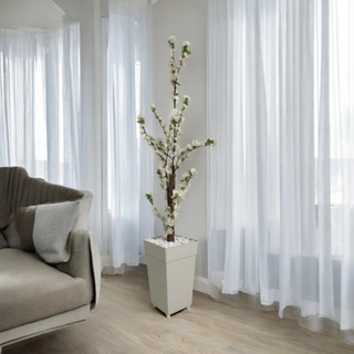 Cerejeira Pessegueira Arvore Grande Flores Artificial Com Vaso em Oferta na Shopee