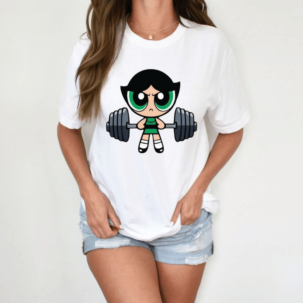 Blusa Feminina T-Shirt 100% Algodão Treino Casual Oversized Meninas Superpoderosas