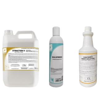 Kit 1 XTRACTION II 5L + Contempo Tira Odor + Solvfresh Tira Manchas Spartan