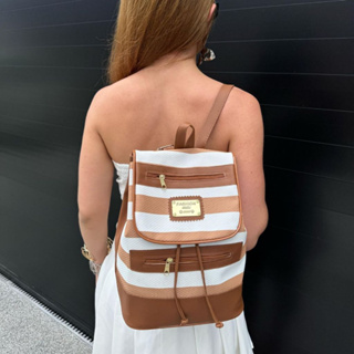 Mochila Feminina Reforçada Corino Texturizado Moda Casual em Oferta na Shopee