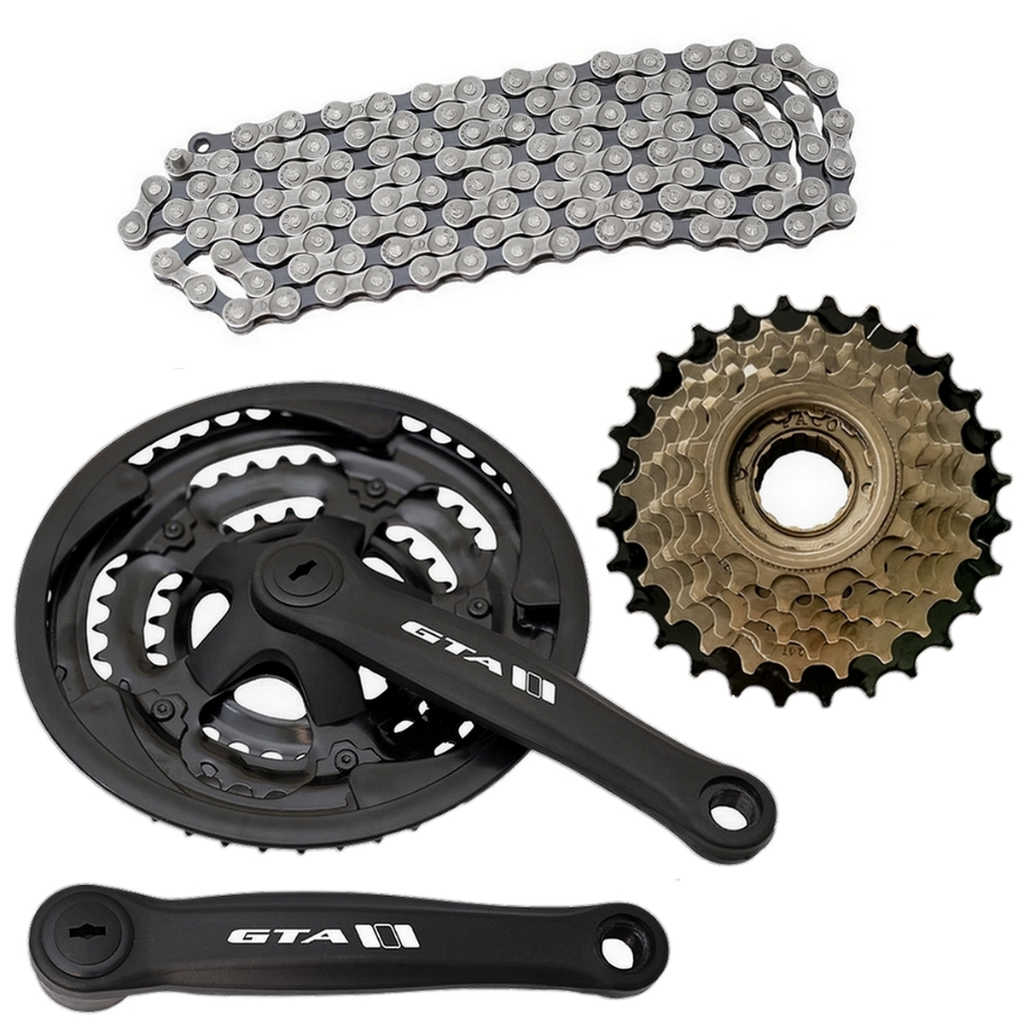 Kit 21v P/ Bicicleta Bike Corrente + Catraca + Coroa Index em Oferta na Shopee