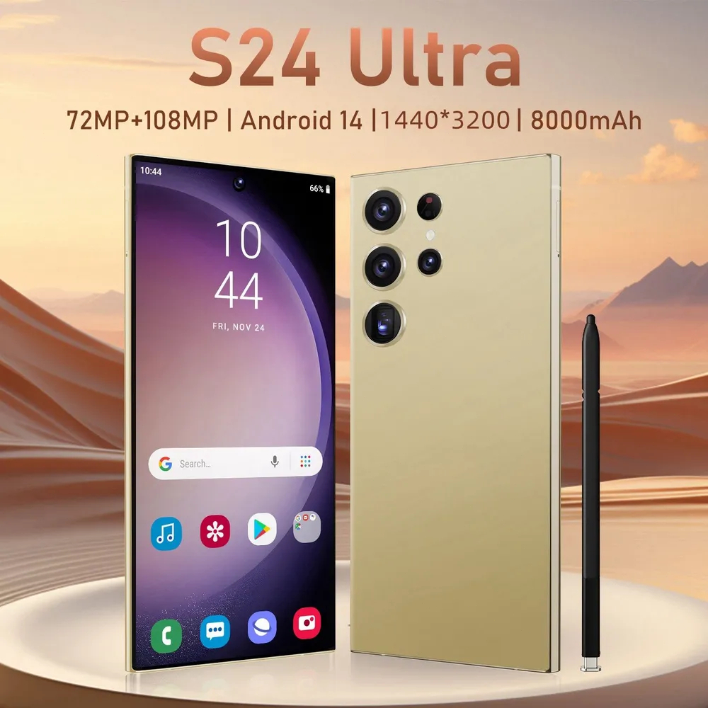 S24 Ultra Celular Smartphone 512GB ram AI Global 5G Dual Sim Android 14, 7.3'' Tela,Câmera...