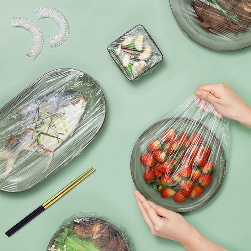 Tampa De Plástico Descartável Para Alimento em Oferta na Shopee